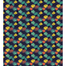 Colorful Tropical Foliage Duvet Cover Set