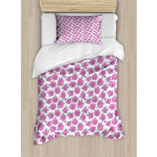 Blossoming Romantic Bouquet Duvet Cover Set