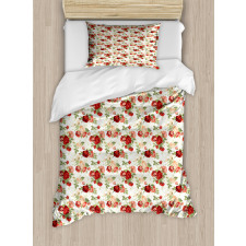 Romantic Vintage Composition Duvet Cover Set