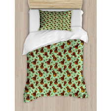 Cartoon Bees and Bears Honey Duvet Cover Set