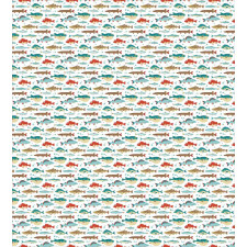 Colorful Ocean Animal Pattern Duvet Cover Set