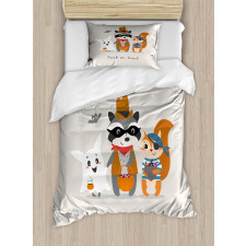 Trick Treat Happy Halloween Duvet Cover Set