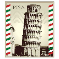 Vintage Famous Italian Tower Duvet Cover Set