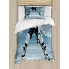 Stick and Puck Mountain Duvet Cover Set