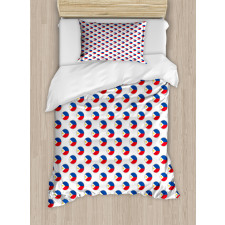 Circles with Flag Duvet Cover Set