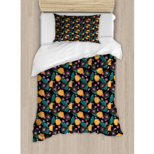 Artwork in Hawaiian Style Duvet Cover Set