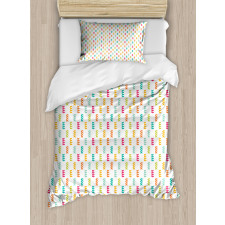 Abstract Tiny Branches Duvet Cover Set