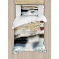 Stormy Sea Waves Duvet Cover Set