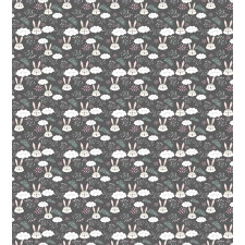 Sleeping Bunnies and Clouds Duvet Cover Set