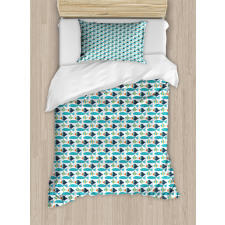 Colorful Fish Pattern Duvet Cover Set