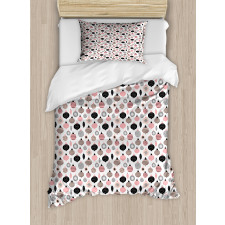 Christmas Baubles Dots Duvet Cover Set