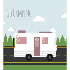 Go Camping Words with a Truck Duvet Cover Set