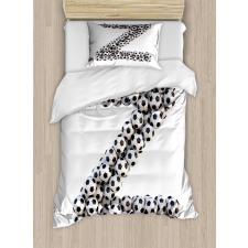 Last Letter Alphabet Duvet Cover Set