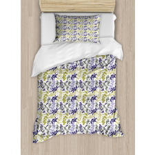 Abstract Olive Tree Branches Duvet Cover Set