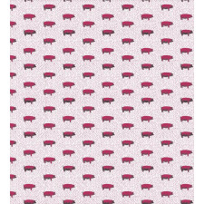 Domestic Swine Pig Sketch Duvet Cover Set