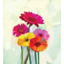 Oil Painting Flowers Duvet Cover Set