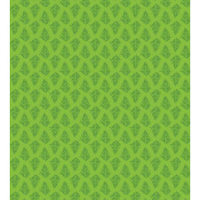 Botanic Composition in Green Duvet Cover Set