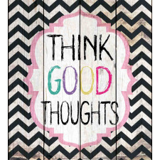 Think Thoughts Message Duvet Cover Set