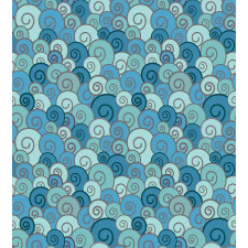 Waves in the Ocean Doodle Duvet Cover Set