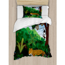 Exotic Birds with Snakes Duvet Cover Set