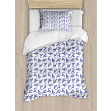 Blue Rebirth Motif Duvet Cover Set