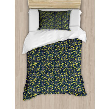 Botanical Petals and Foliage Duvet Cover Set