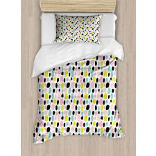 Pastel Brush Strokes Duvet Cover Set