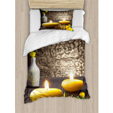Oriental Meditative Candles Duvet Cover Set
