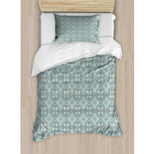 Abstract Tile Lattice Mosaic Duvet Cover Set