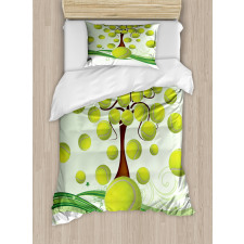 Tennis Balls Pattern Duvet Cover Set