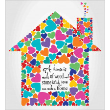 House with Hearts Home Love Duvet Cover Set