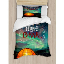 Aurora Borealis Tent Duvet Cover Set