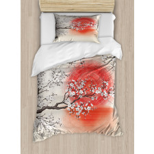 Japanese Sakura Art Duvet Cover Set