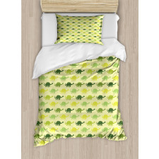 Pattern of Stegosaurus Duvet Cover Set