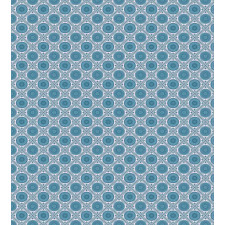 Rhombus Dots Floral Duvet Cover Set