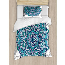 Curly Eastern Flower Duvet Cover Set