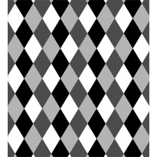 Black and White Rhombus Duvet Cover Set