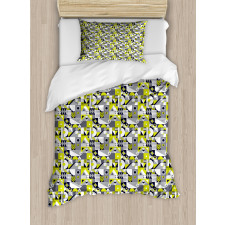 Contemporary Mosaic Duvet Cover Set