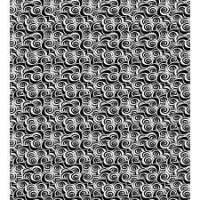 Monochrome Swirled Vortex Duvet Cover Set