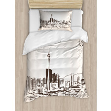 Nevada State Hand Drawn Duvet Cover Set