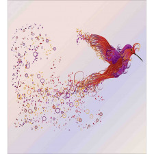 Abstract Hummingbird Duvet Cover Set