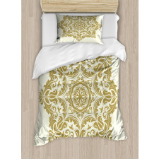 Classical Flower Motif Duvet Cover Set