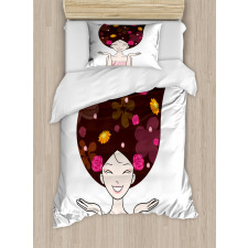 Anime Inspired Woman Duvet Cover Set