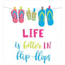 Life is Better in Flip Flops Duvet Cover Set