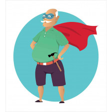 Super Grandpa with Hammer Duvet Cover Set