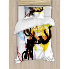 Motocross Rider Duvet Cover Set