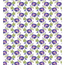 Purple Gramophone Orchids Duvet Cover Set