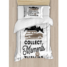 Collect Moments Not Things Duvet Cover Set