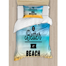 Life is Better Beach Duvet Cover Set