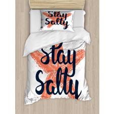 Stay Salty Starfish Duvet Cover Set